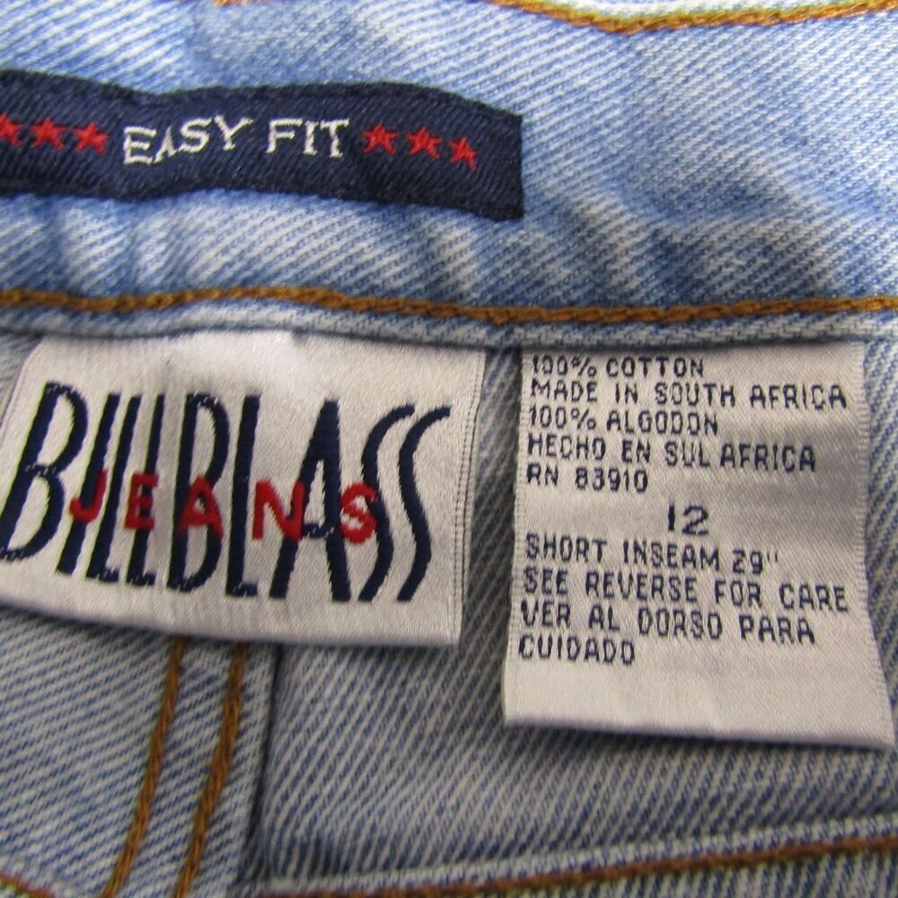 VTG 90s BARREL 10 High Waist Blue Jeans Crop Light Wash Mom Tapered Relaxed - Picture 7 of 9